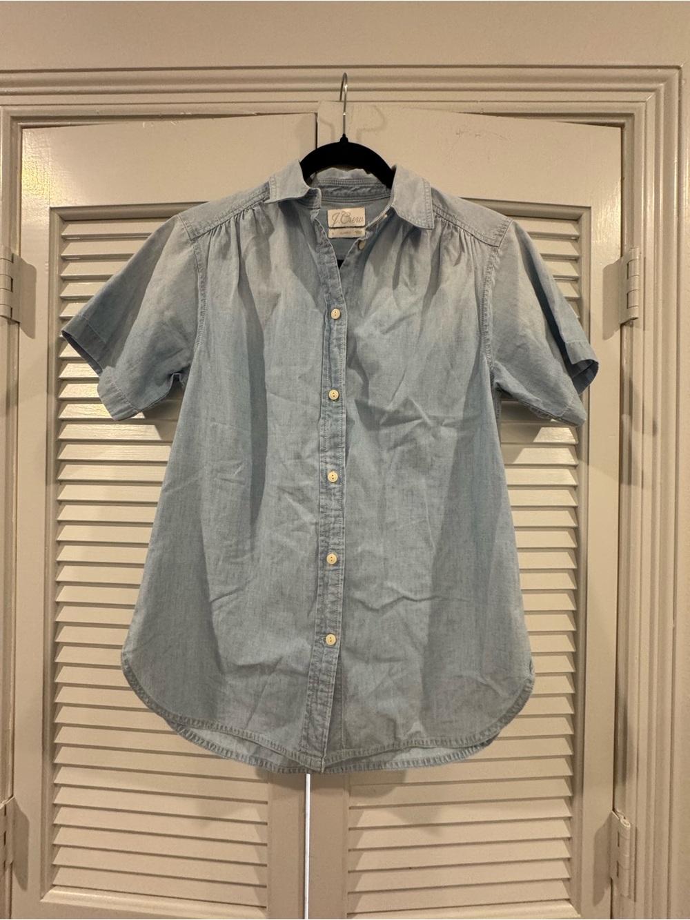 J. Crew Light Blue Short-Sleeve Button-Down Shirt